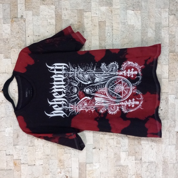 Kings Road Merch Behemoth Ceremonial Bloodlet T-Shirt Tie Dye Red Men's L - Picture 1 of 8